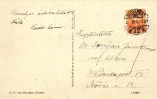 Tiszaföldvár, Kossuth utca, postahivatal; Király Lajos fényképész felvétele