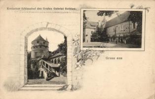 Keresd, Cris, Kreis; Schlosshof des Grafen Gabriel Bethlen, Verlag Fritz Teutsch / Bethlen-kastély / castle (EK)