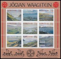 Jógvan Waagstein festményei kisív, Jógvan Waagstein paintings minisheet