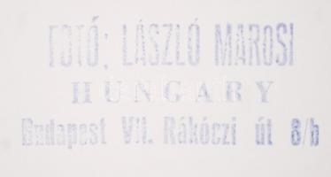 Marosi László: Halászbárka, pecséttel jelzett fotóművészeti alkotás, 39,5x30 cm