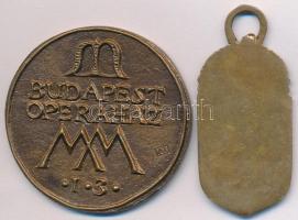 Asszonyi Tamás (1942-) 2000. "Magyar Millenium / Budapest Operaház" Br emlékérem (49mm) + ...