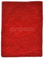 1967. "50 éves az 1917-es októberi orosz forradalom - Lenin" Br plakett, textilborítás a h...