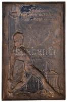 Tápai Antal (1902-1986) 1926. "Országos Munkás Dallosünnep Szeged" egyoldalas Br öntött pl...