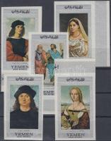 Raffaello paintings (II) set, with margin stamps, Raffaello festmények (II.) sor, közte ívszéli bélyegek, Raffael-Gemälde (II) Satz, Marken mit Rand darin