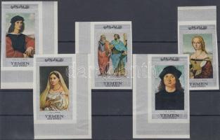 Raffaello paintings (II) set, with margin and corner stamps, Raffaello festmények (II.) sor, közte ívszéli és ívsarki bélyegek, Raffael-Gemälde (II) Satz, Marken mit Rand darin