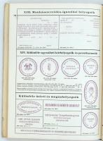 1938 Kner Izidor Könyvnyomdájának, Közigazgatási Nyomtatványok árjegyzéke, mintákkal 170p