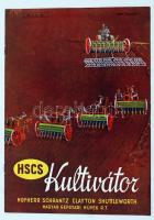 cca 1930 HSCS kultivátor Magyar Gépgyári Művek RT. képes reklám kiadvány. Gebhardt grafikával