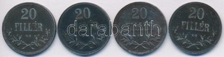 1916-1920KB 20f Fe (4xklf) T:2