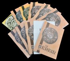 11db-os numizmatikai irodalom tétel, közte 10db Az Érem c. folyóirat 2003-2014., Molnár Péter: A Kor...