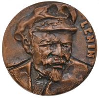DN "Lenin" Br emlékplakett (112mm) T:2 ND "Lenin" Br commemorative plaque (112mm) C:XF