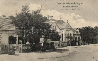 Balatonberény, posta, Erzsi-villa; Neumark Adolf kiadása (EK)