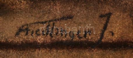 Friedlinger Jenő (1890-?): Szőlős csendélet. Pasztell, papír, foltos, 40×49 cm