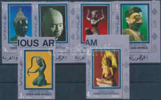 Sziámi szobrok (I.) sor ívszéli és ívsarki bélyegekkel, Siamese sculptures (I) set consisting of margin and corner stamps, Siamesische Skulpturen (I) Satz mit Rand