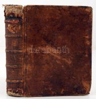 Mendo, Andreas [Mendo, Andrés]: Quadragesima seu conciones pro omnibus diebus et pro Paschate resurrectionis. [Lugdunum], [1676], Joannes Antonius Huguetan. Andrés Mendo SJ (1608-1684) jezsuita szerzetes egyházi beszédgyűjteménye. Kicsit megviselt bőrkötésben, címlapja hiányzik, enyhén foltos lapokkal, korához képest jó állapotban. /  Mendo, Andreas [Mendo, Andrés]: Quadragesima seu conciones pro omnibus diebus et pro Paschate resurrectionis. [Lugdunum], [1676], Joannes Antonius Huguetan. Collection of ecclesiastical speeches compiled by Andrés Mendo SJ (1608-1684) Spanish Jesuit friar. In a bit worn out leather binding, the title page is missing, the pages are slightly stained, regarding its age in a good condition.