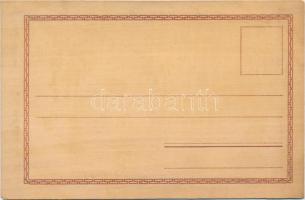 1905 Exposition de Liege; wooden postcard