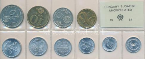 1984. 2f-20Ft 10db klf érmés forgalmi sor fóliatokban T:1