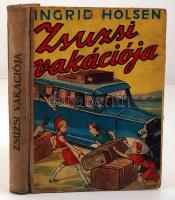 Ingrid Holsen: Zsuzsi vakációja. Pályi Jenő rajzaival. bp., é.n., Nova. illusztrált kiadói félvászon kötésben.