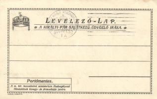 IV Károly és Zita 'A királyi pár saját kezű üdvözlő írása' IV Károly koronázásának napján / Written greeting of Charles IV and Zita, on the day of the coronation of Charles IV (EK)