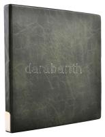 Igényes, nagyalakú gyűrűs képeslap berakó betétlapokkal, összesen 234/468 férőhellyel (36 cm x 34,5 cm) / Demanding big sized annular postcard album for 234/468 cards (36 cm x 34,5 cm)