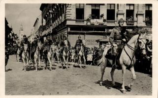 1940 Szatmárnémeti, bevonulás / entry of the Hungarian troops, vissza So. Stpl