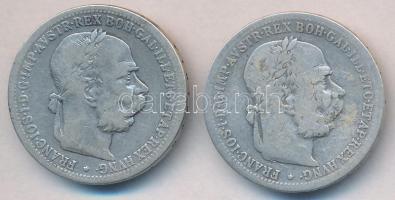 Ausztria 1898. 1K Ag "Ferenc József" (2x) T:3
Austria 1898. 1 Corona Ag "Franz Josep...
