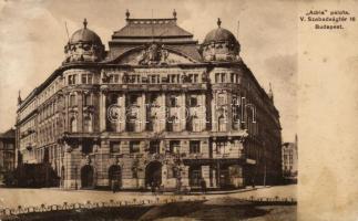 Budapest V. 'Adria' Palota, Pesti magyar kereskedelmi bank; Szabadság tér 19. (ázott / wet damage)