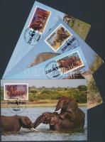 1983 WWF: Afrikai elefánt sor Mi 361-364 4 CM-n