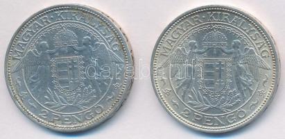 1938. 2P Ag "Madonna" (2x) T:1-,2 Adamo P7