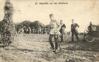 Sr. Majestat vor der Artillerie; Franz Joseph (EK)
