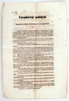 1863 Útrendőrségi szabályok a magyarországi álladalmi ás országutakra