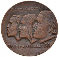 Csúcs Ferenc (1905-1999) 1940. "Aria extasis mortalis" Br emlékérem peremen számozással. &...