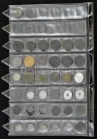 162db-os külföldi érmegyűjtemény néhány magyarral, főleg arab érmékkel, benne Irak, Szíria, Kuvait, ...