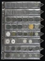 162db-os külföldi érmegyűjtemény néhány magyarral, főleg arab érmékkel, benne Irak, Szíria, Kuvait, ...