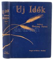 1939 Az Új idők c. folyóirat II. kötet.  Szépirodalmi művészeti és társadalmi képes hetilap. Szerkeszti: Herczeg Ferenc. Singer és Wolfner. Korabeli díszes félvászon kötésben.