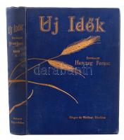 1939 Az Új idők c. folyóirat I. kötet.  Szépirodalmi művészeti és társadalmi képes hetilap. Szerkeszti: Herczeg Ferenc. Singer és Wolfner. Korabeli díszes félvászon kötésben.