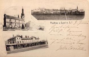 Lissa a. d. Ellbe mit Bahnhof