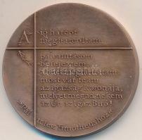 Bozó Gyula (1913-2004) 1993. Antall József A Magyar Köztársaság Első Miniszterelnöke 1932-1993 Br emlékérem (42,5mm) T:2