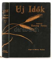 1940 Az Új idők c. folyóirat II. kötet.  Szépirodalmi művészeti és társadalmi képes hetilap. Szerkeszti: Herczeg Ferenc. Singer és Wolfner. Korabeli díszes félvászon kötésben.