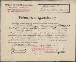 1916-1917 Bp., Magyar Királyi Államvasutak és a M. kir. Honvédelmi Minisztérium által kiadott a kato...