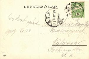 Dés, Főtér, Polonyi és Kanyó, Rehák Ágoston és Bakó Mihály üzletei / Main square, shops