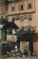 Nagyszeben, Hermannstadt; Löwengrube, Verlag von W. Krafft / Lion's yard