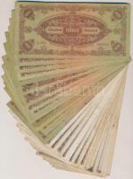 1945. 10.000P kék "MNB" bélyeggel (15x) + 100.000P (15x) T:vegyes