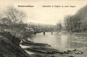 Besztercebánya, Banska Bystrica; Garam-híd, följárat az Urpin-hegyre / bridge, path to Urpin