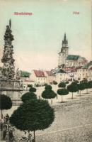 Körmöcbánya, Kremnica; Főtér, Goldner testvérek kiadása / main square