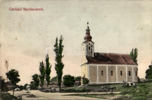 Barstaszár Tesáre nad Zitavou (Taszármalonya); Templom / church (Rb)