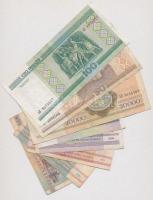 Fehéroroszország 1992-2000. 8db vegyes bankjegy T:vegyes
Belarus 1992-2000. 8pcs of mixed banknotes ...