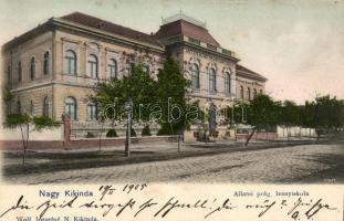 Nagykikinda, Állami polgári leányiskola, Wolf Józsefné kiadása / Girls school