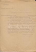 1934 Bp., A Honvédelmi Minisztérium által a m. kir. 1-14. honvéd gyalogezred számára kiadott tájékoztató a karmesteri vezénylési dijakról