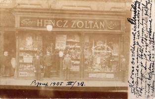 Budapest Geschäft von Hencz Zoltán Foto AK