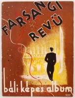 1937 Farsangi revü, báli képes album. 1. köt. (január). Számos érdekes képpel, illusztrációval, írással. Kicsit szakadt papírkötésben, egyébként jó állapotban.